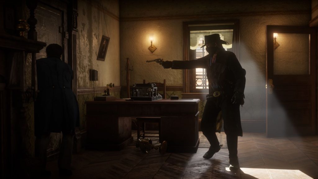 Scene from RDR2 of World Cup of Characters Champion Arthur Morgan