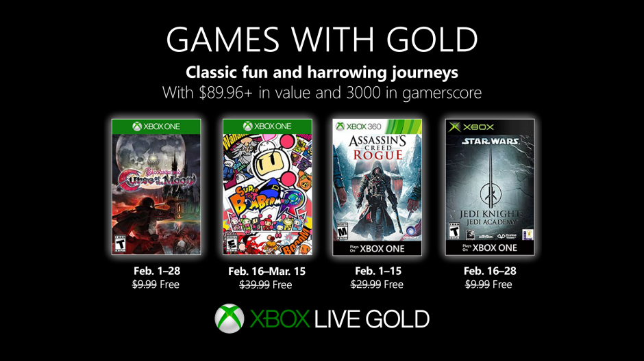 games with gold february 2019