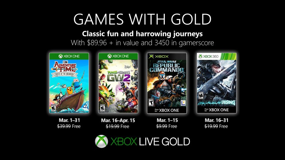 Games with Gold March 2019