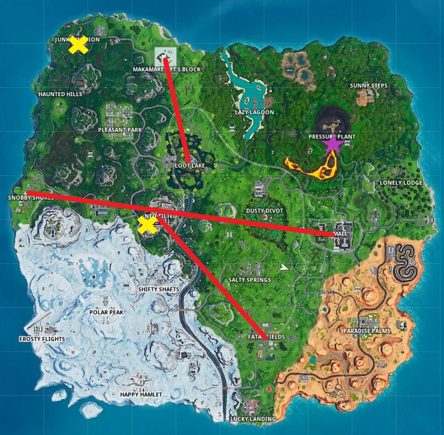 season 9 week 7 cheat sheet map fortnite, hidden battle star