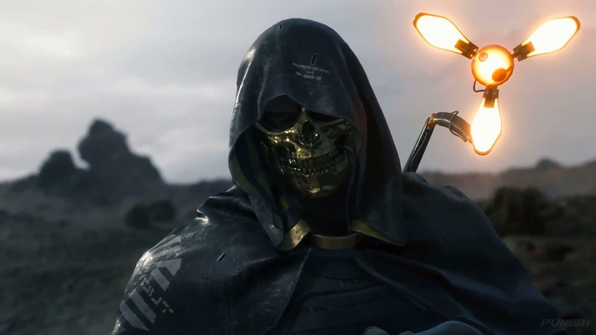 death stranding skull mask, gamescom 2019