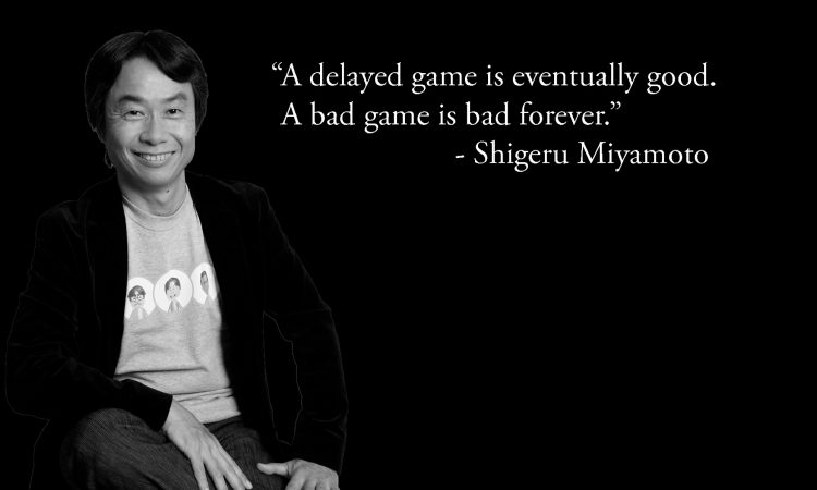 Miyamoto quote delayed games